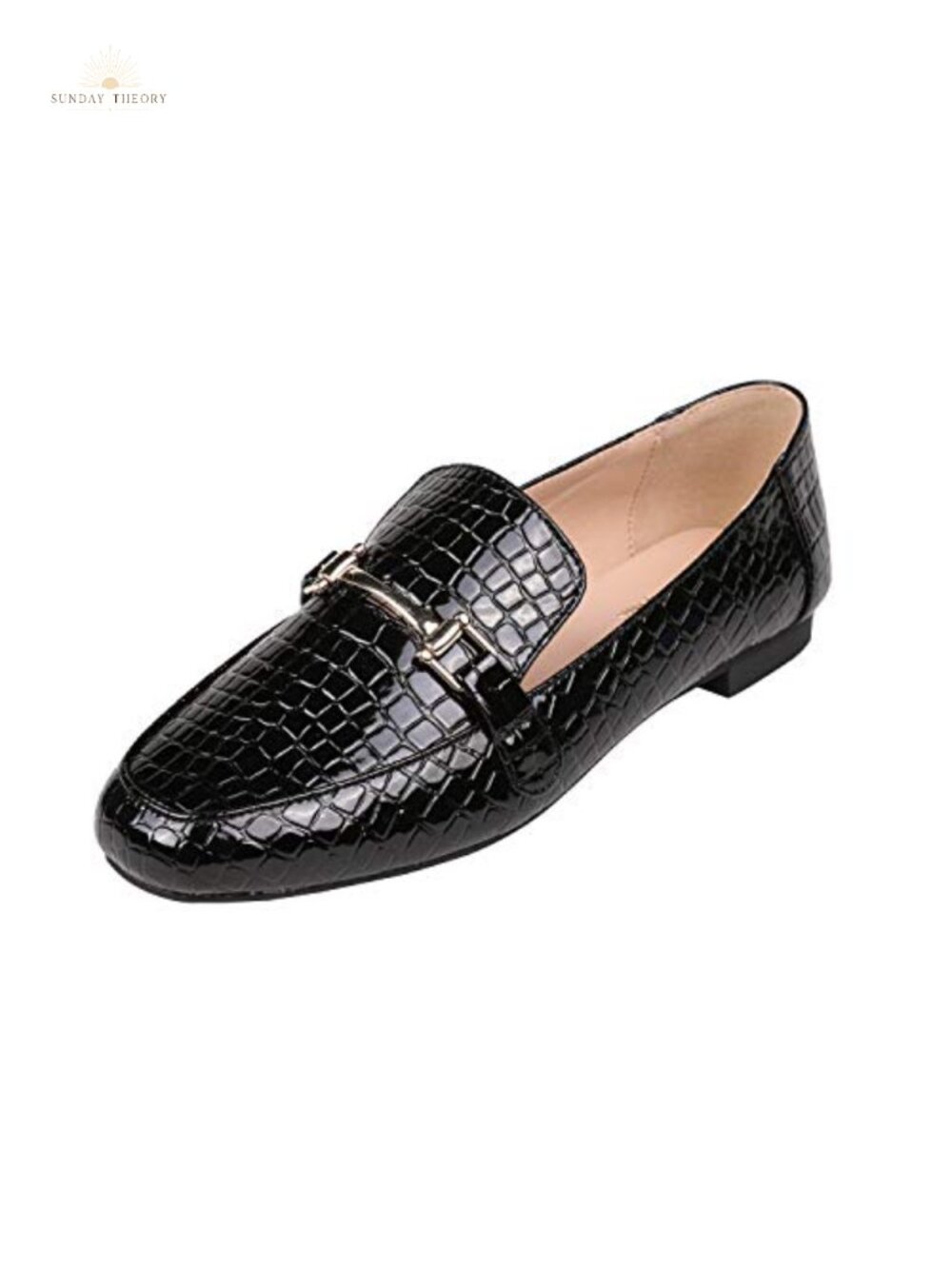 Women's Metal Trim Slip-On Loafer Slippers Slim Fit